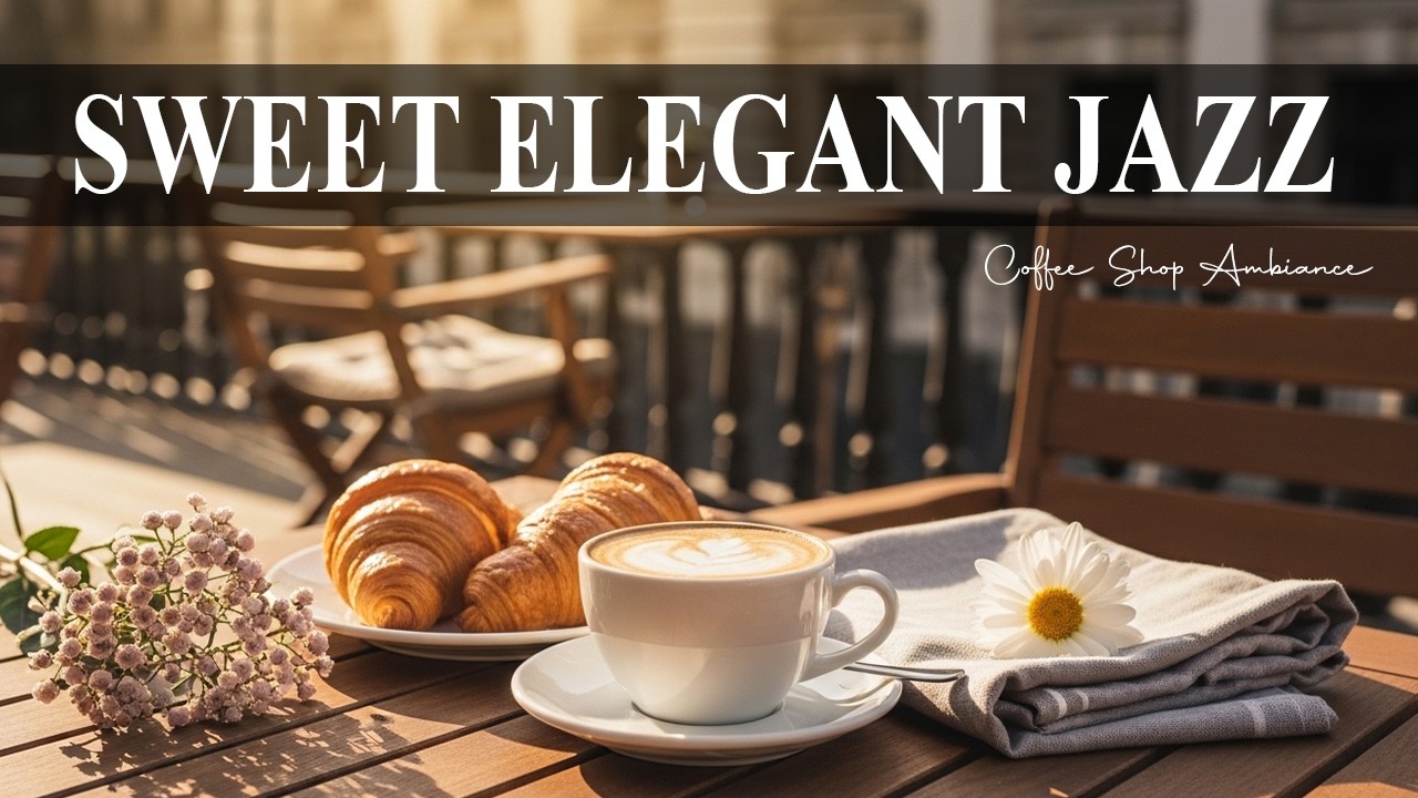 Sweet Elegan Jazz🎧 Coffee Shop Ambiance & Sweet Bossa Nova Piano Music for Relaxing & Studying.