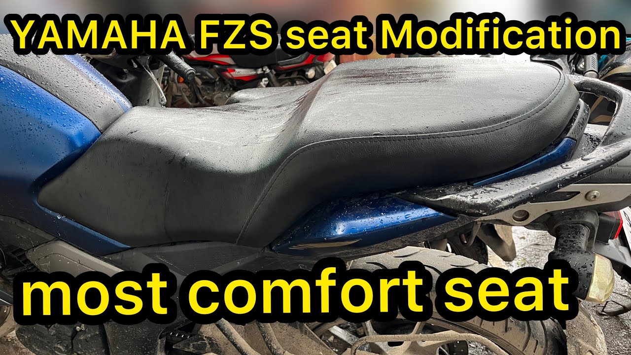 Yamaha FZs comfortable seat bucket seat modification #yamahafzscomfortseat @pawarseatcovers