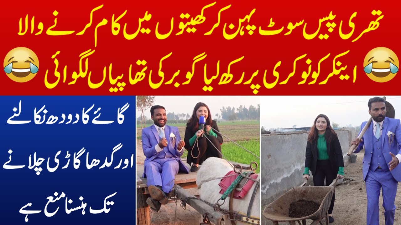 Three Peace Suit Pehan Kar Rozana Khaito Me Kam Karne Wala TikToke Iqra Abid Ko Nokri Per Rakh Liya