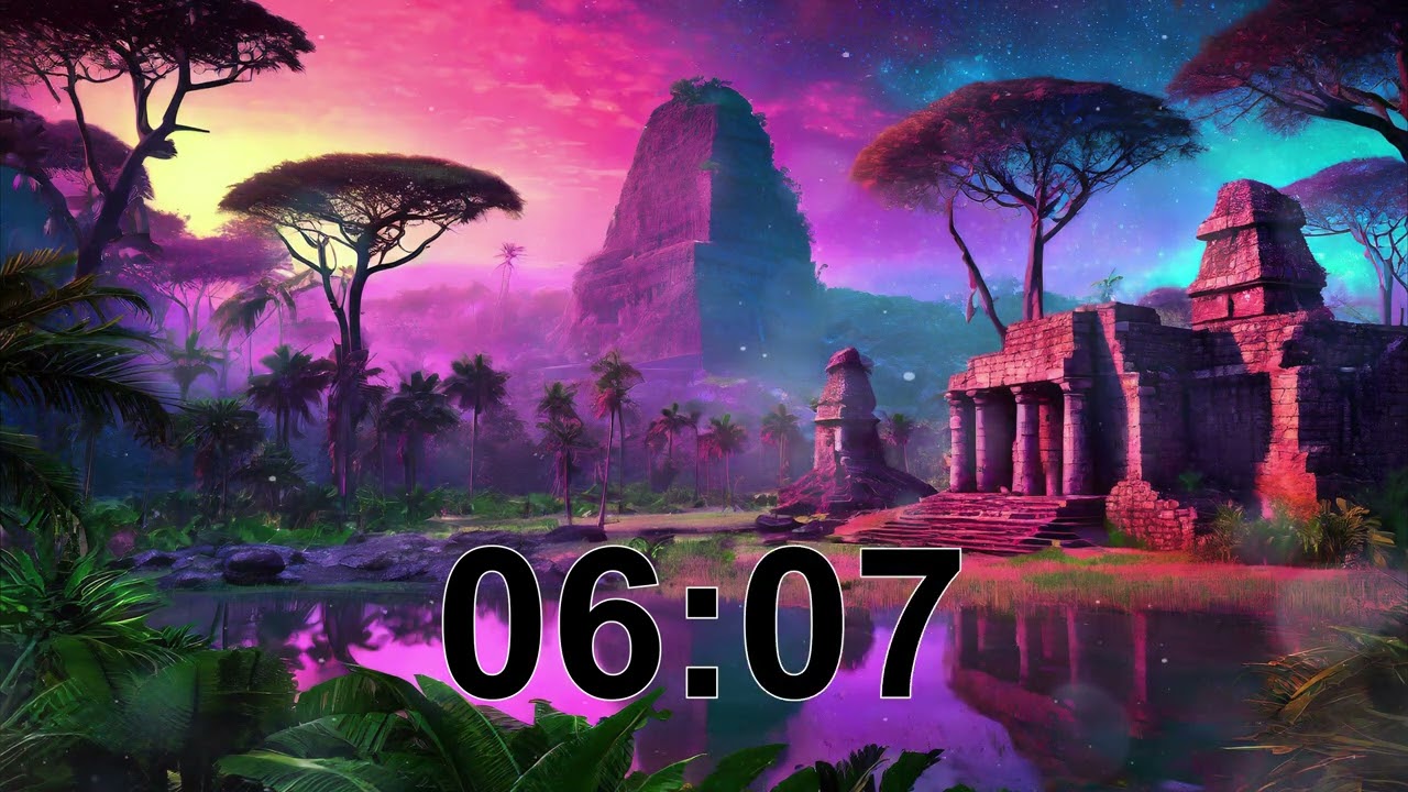 Neon Light Of Ancient World | 15 Minute Timer