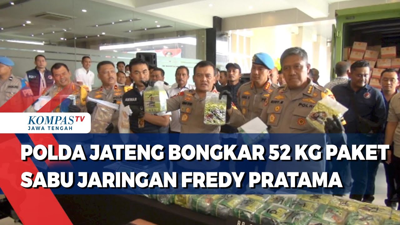 Polda Jateng Bongkar 52 Kg Paket Sabu Jaringan Fredy Pratama
