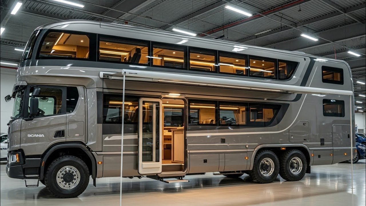 New Scania 6x6 Double Decker RV 2027 😱 Extreme Off-Road Luxury | Price Revealed