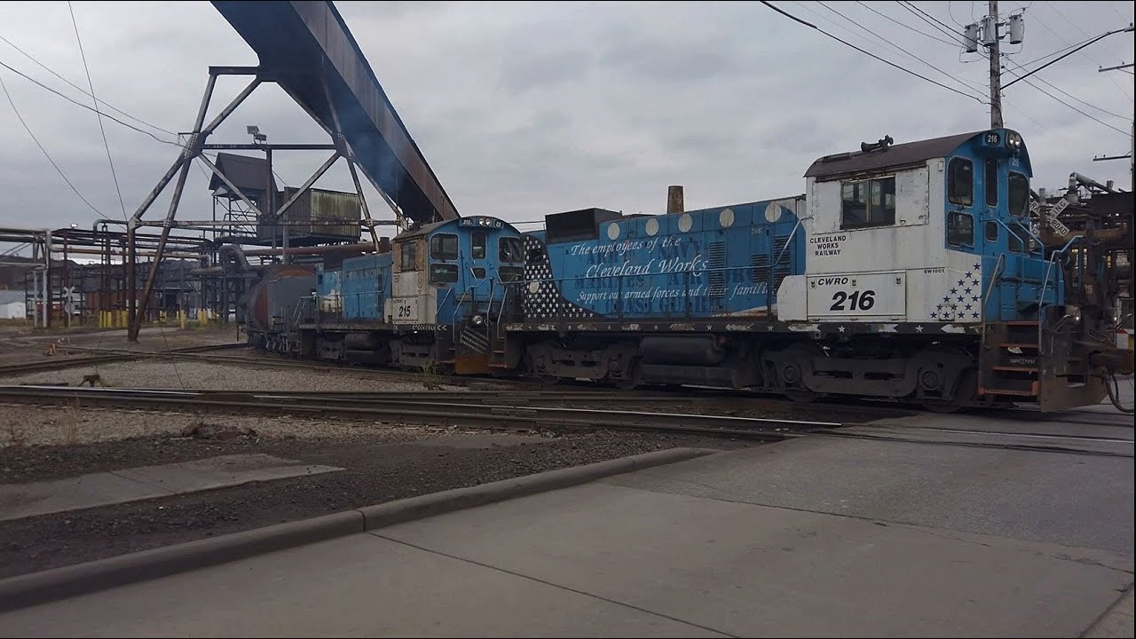 Industrial Valley: Railfanning the Steel Mill Railroad CWRO and the Class 1's that service Cliffs