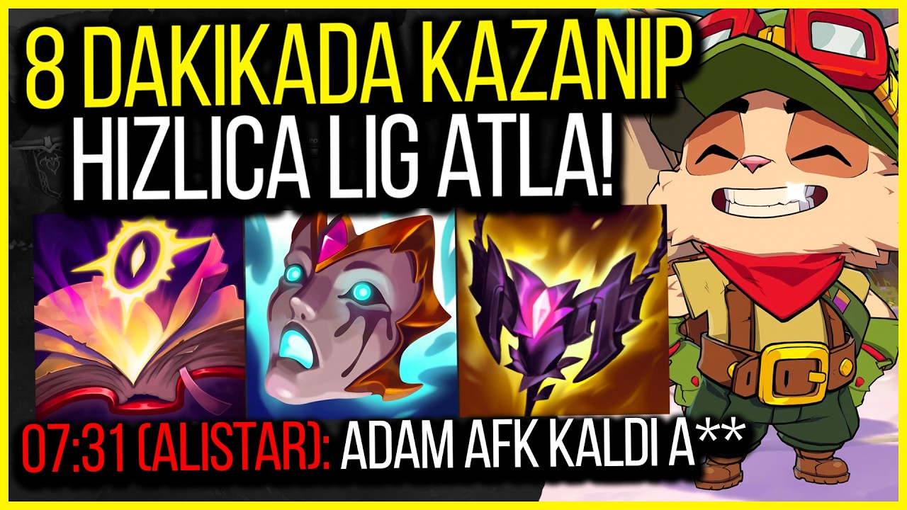 8 DAKİKADA AFK BIRAKTIRAN TEEMO SORUNSALI (Clickbait Değildir)