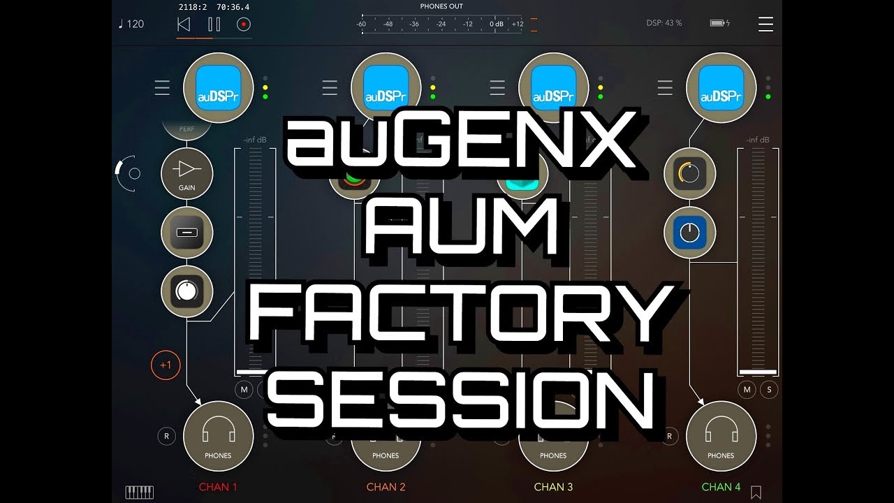 auGEN X - The Mad Scientist Sound Factory - AUM Session for the iPad