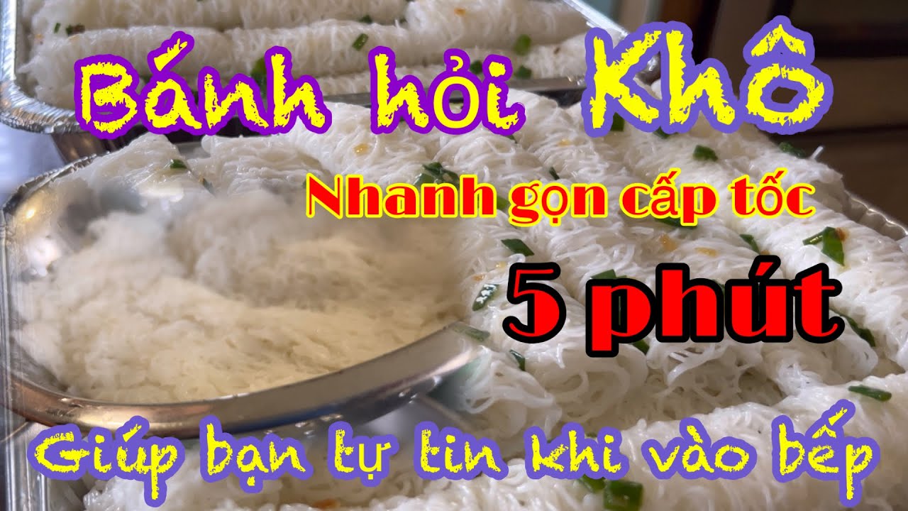 Bánh hỏi khô+mỡ hành,nhờ cách làm mới nhanh gọn lẹ,15lb khách Oder xong nhanh cấp tốc @TRANFAMILY VT