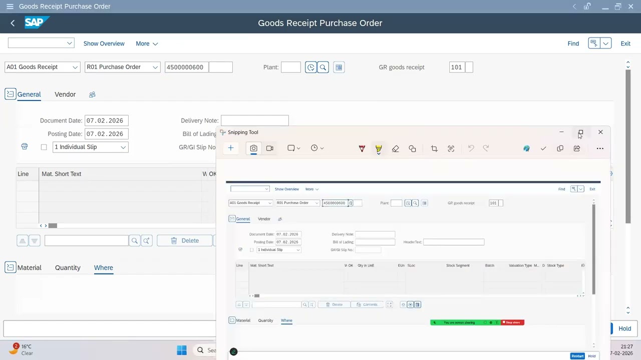 P2P Cycle in SAP MM (Day 10)