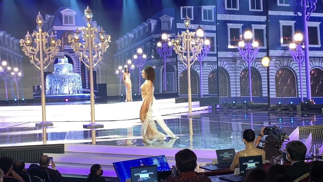 evening gown competition of Miss International Queen 2022