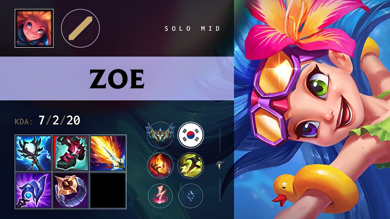 Zoe Mid vs Locke (DFM Fisher) - KR Challenger Patch 26.14