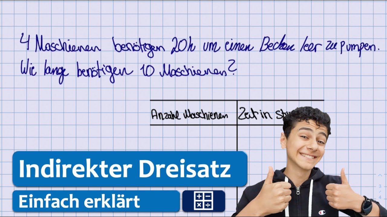 Indirekter Dreisatz| Einfach erklärt