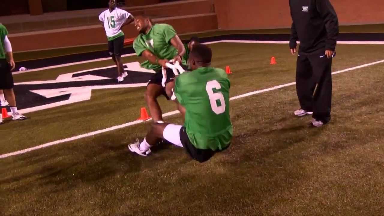 North Texas Football Mat Drills 03.07.12