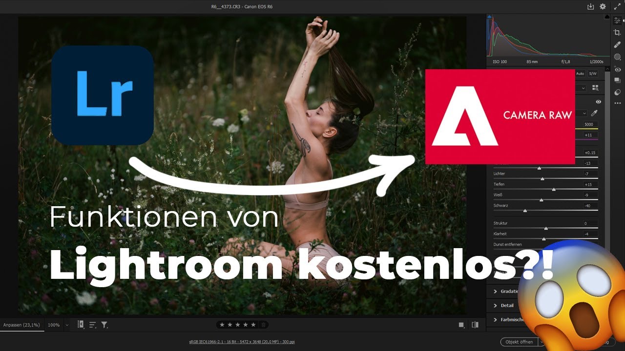 Lifehack: Funktionen von Lightroom kostenlos nutzen 📷 Camera-RAW (Adobe)