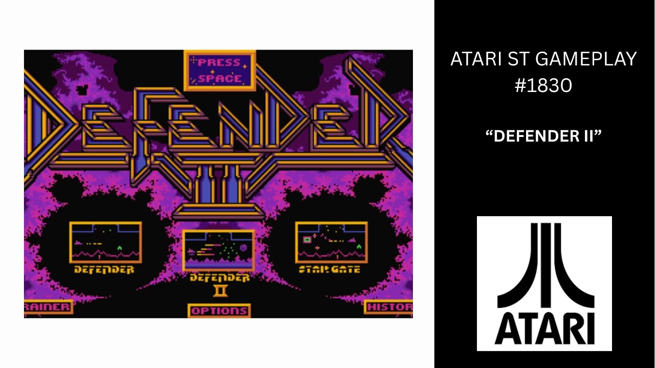 Defender II (Atari ST / Gameplay #1830)