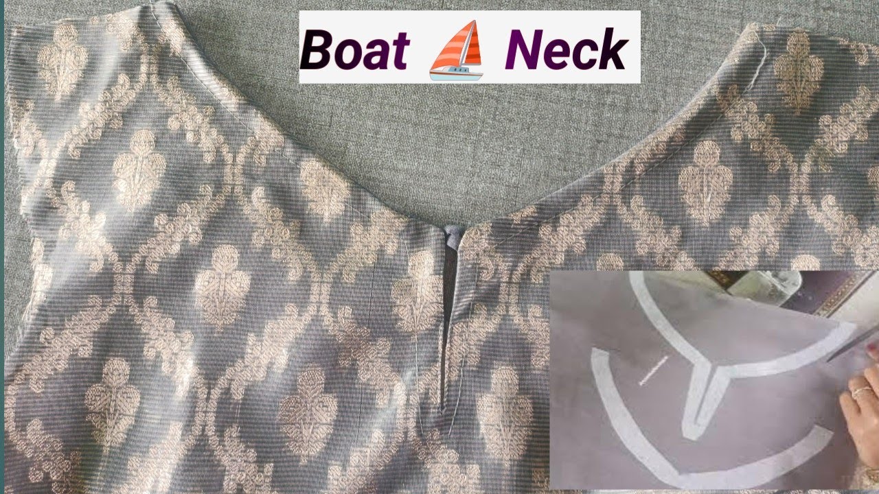 Boat Neck Design Very Beautiful Trending Boat Neck Design//Boat⛵neck cutting &stitch@AnamikaBoutique