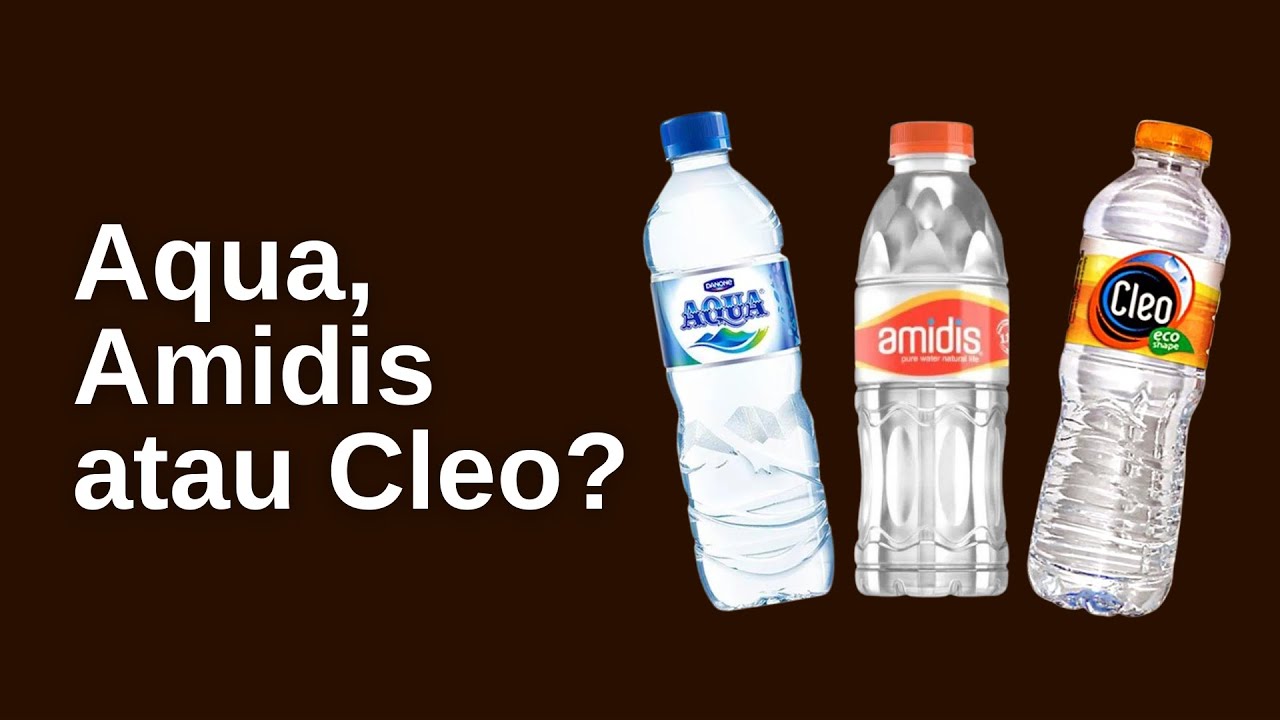 AIR KEMASAN MANA YANG IDEAL UNTUK MENYEDUH KOPI? AQUA, AMIDIS ATAU CLEO?