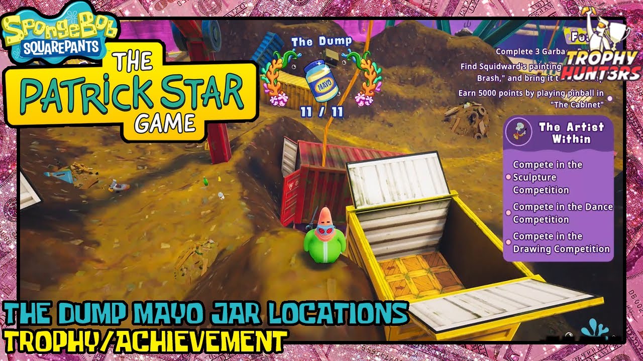 SpongeBob SquarePants: The Patrick Star Game - The Dump Mayo Jar Locations