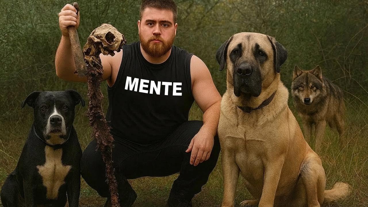 ¡Encontré un ESQUELETO gigante en el bosque! Pitbull y Kangal tras la pista