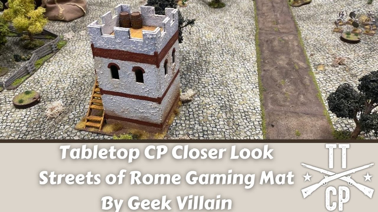 Tabletop CP Closer Look: Street of Rome Gaming Mat by Geek Villain