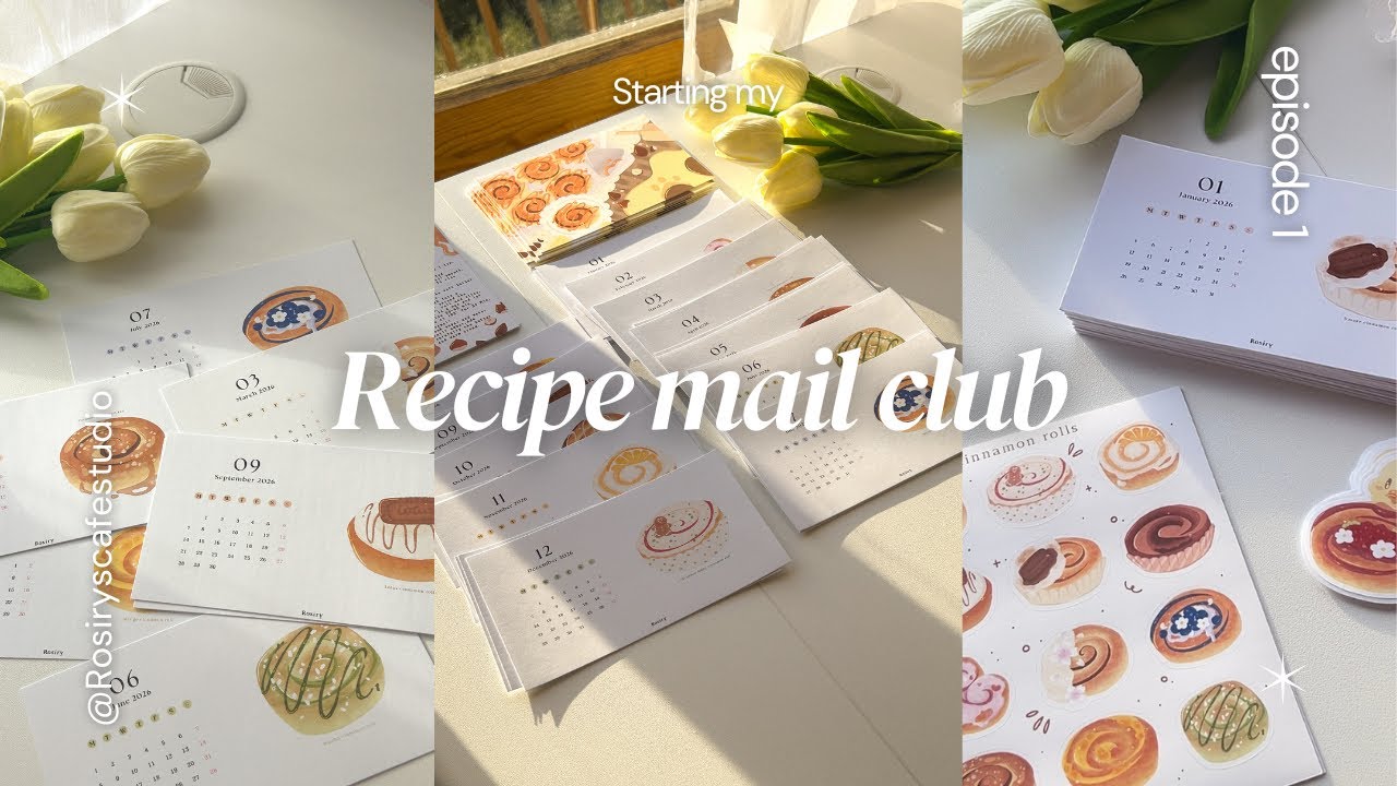 Starting my snail mail club 🍰🥐✨ cozy & relaxing