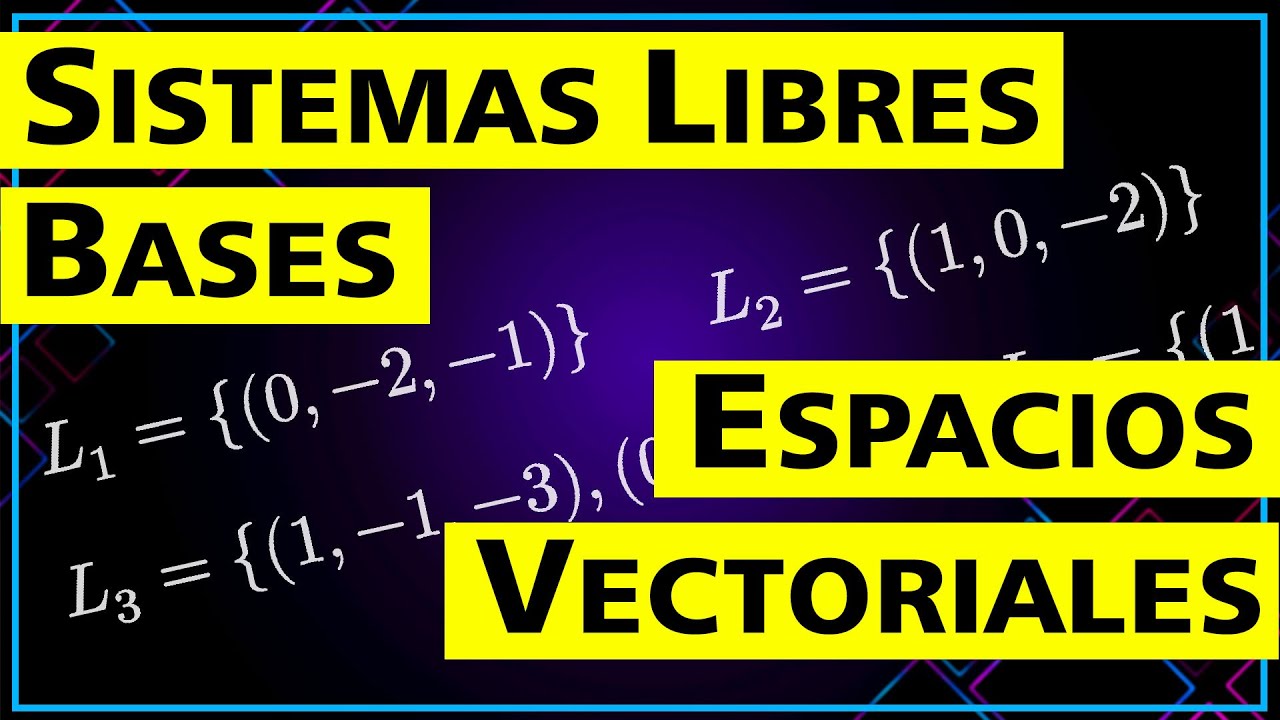 ✅ Cómo completar un Sistema Libre hasta una Base ➤ Álgebra Lineal