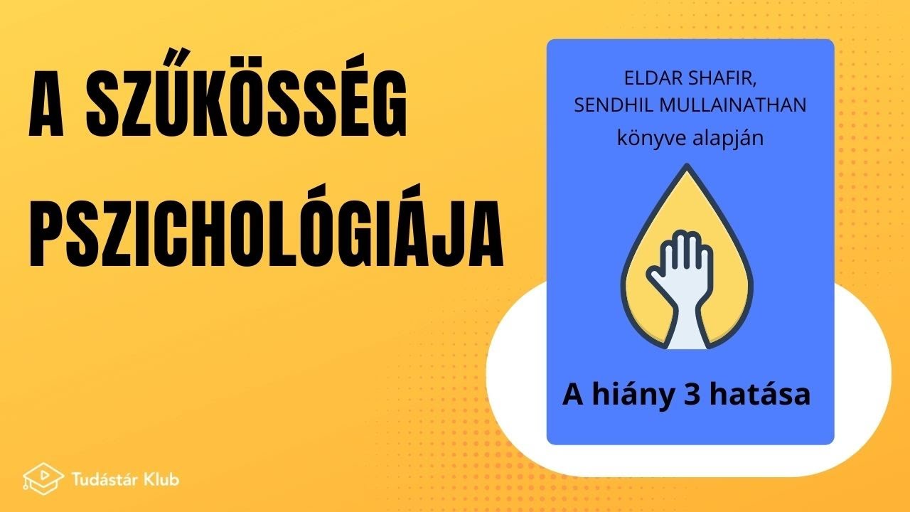 A szűkösség  pszichológiaja - Sendhil  Mullainathan  és Eldar  Safir