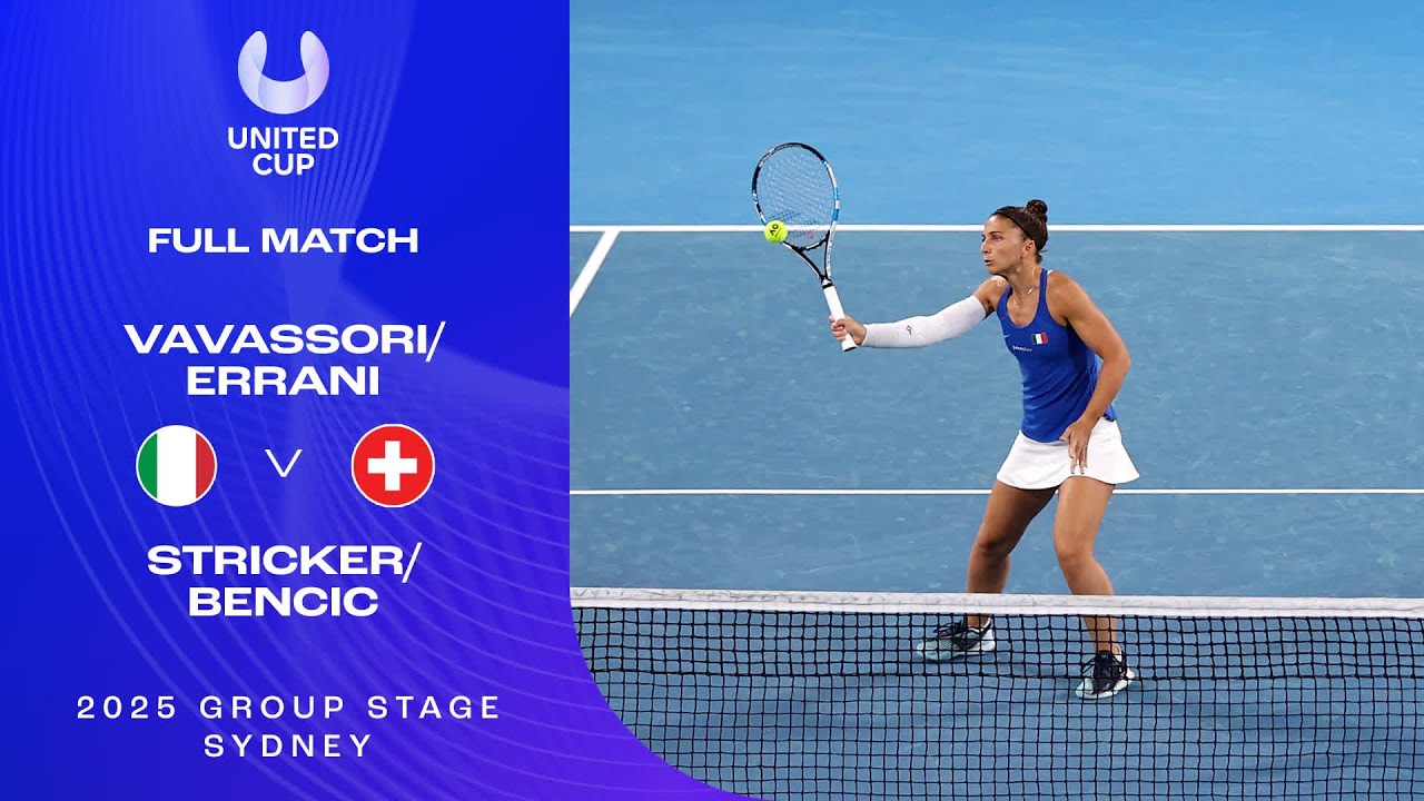 Vavassori/Errani v Stricker/Bencic Full Match | United Cup 2025 Group D