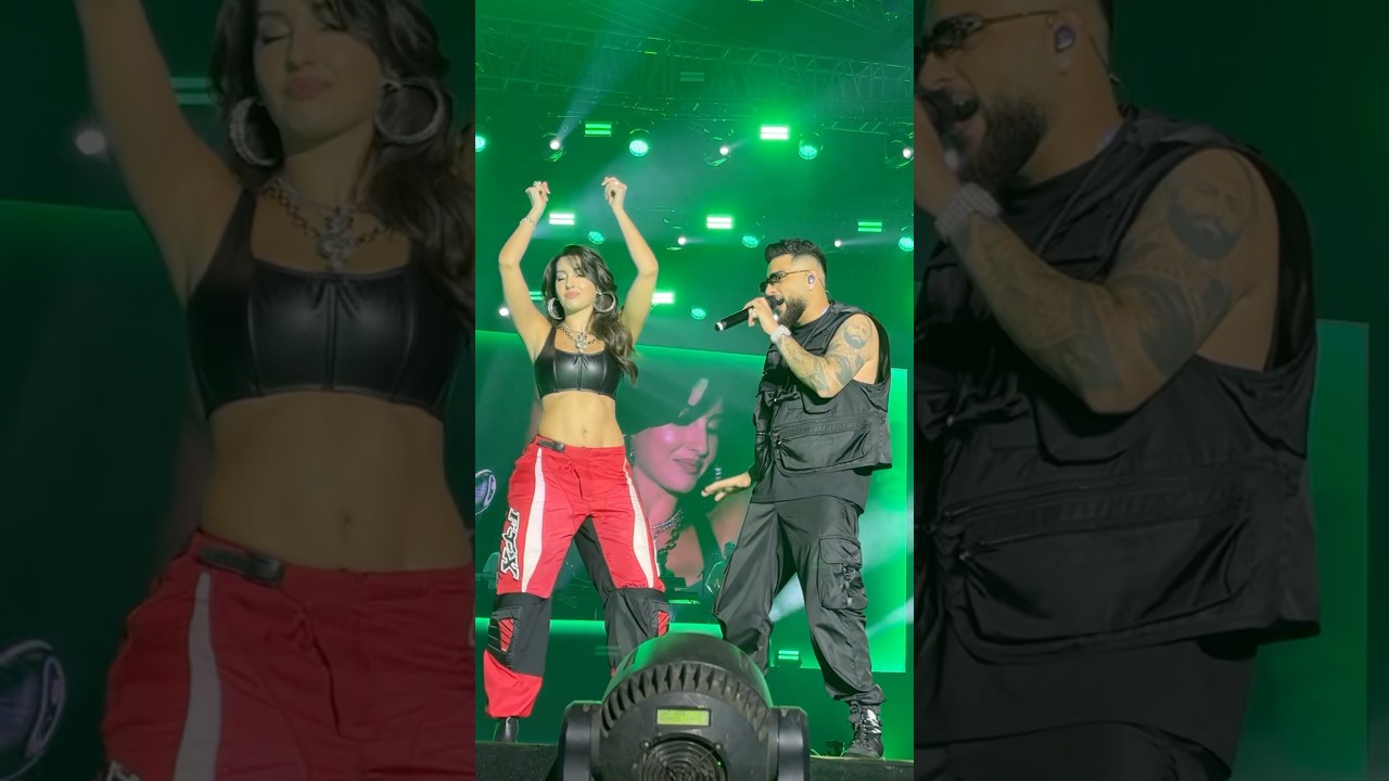 Karan aujla x Nora fatehi #karanaujla #concert #live #norafatehi #ytshorts