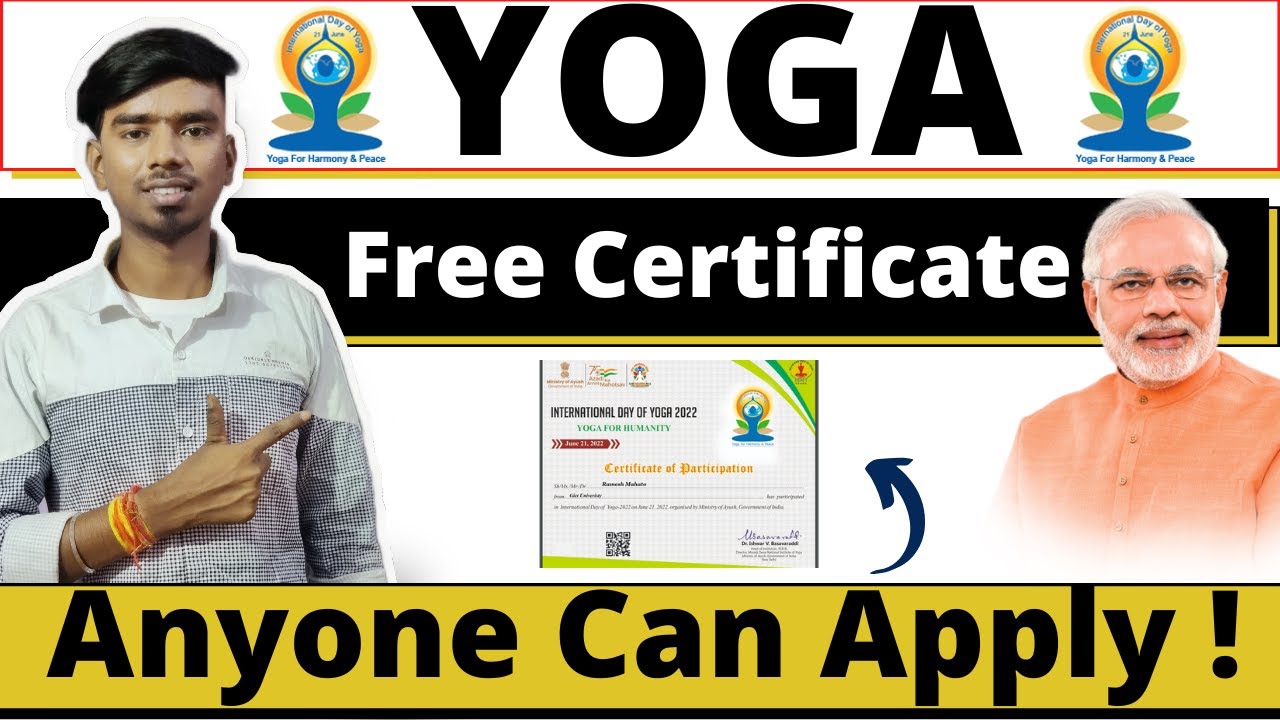 Yoga Free Certificate | How To Download Yoga Certificate | Free Certificate
