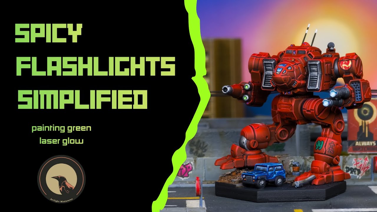 SIMPLE SPICY FLASHLIGHTS: A One-Take Painting Guide with Arclight Miniatures