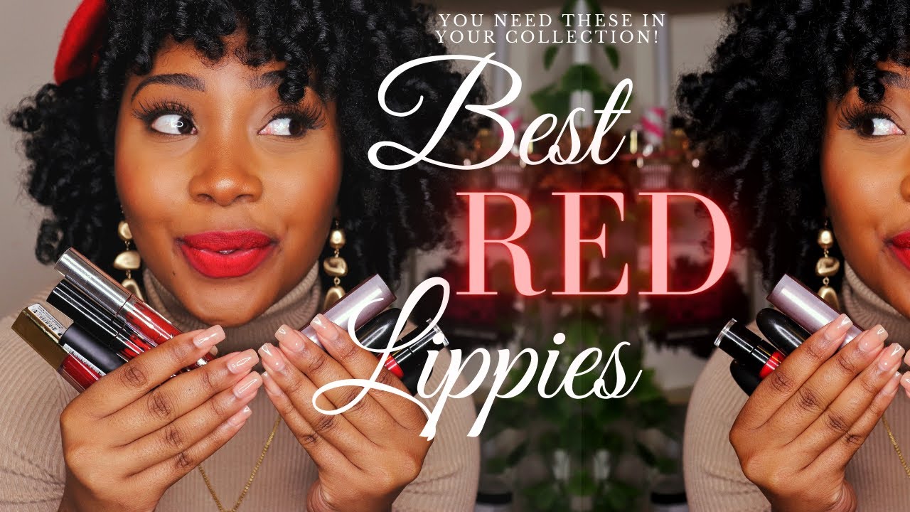 8 MUST HAVE RED LIPSTICKS FOR BROWN SKIN | TRY-ON | DRUGSTORE & HIGH END | 2021 | UniquelyLex