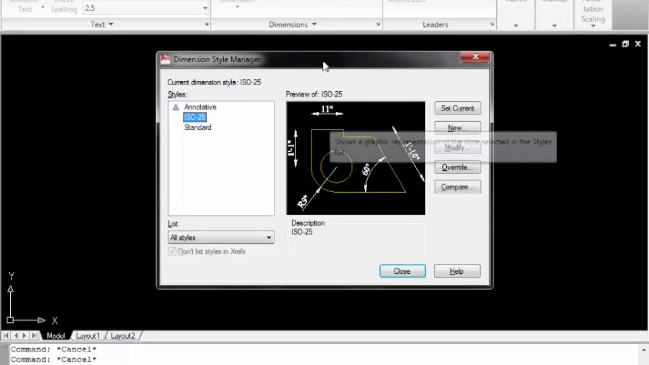How to Set Dimension & Text Style In Autocad Hindi | How to do set Dimension Style Manager ||