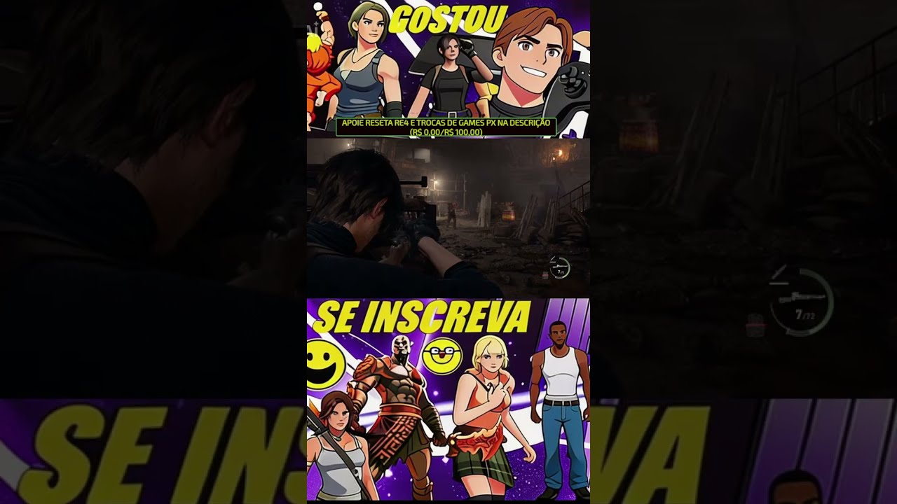 LIVESHORTS RESIDENT EVIL E OUTROS,  RESETAR , APOIE VIA LIVEPIX  #livestream  #gtx1070  #re4