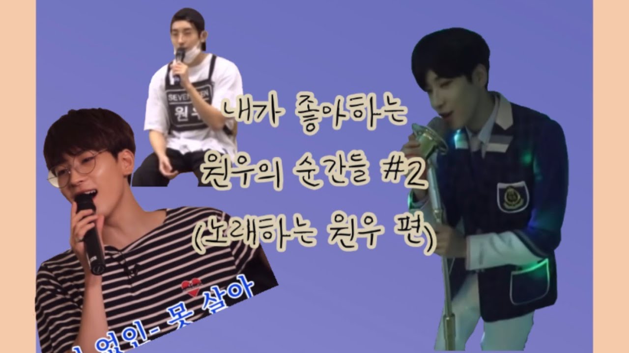 [세븐틴/원우] 내가 좋아하는 원우의 순간들#2 (노래하는 원우 편)