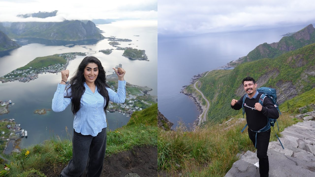زیباترین نقطه جهان در ناروی، کوهنوردی ناروی فامیلی جعفری،Lofoten ،Norwegen ,#travel