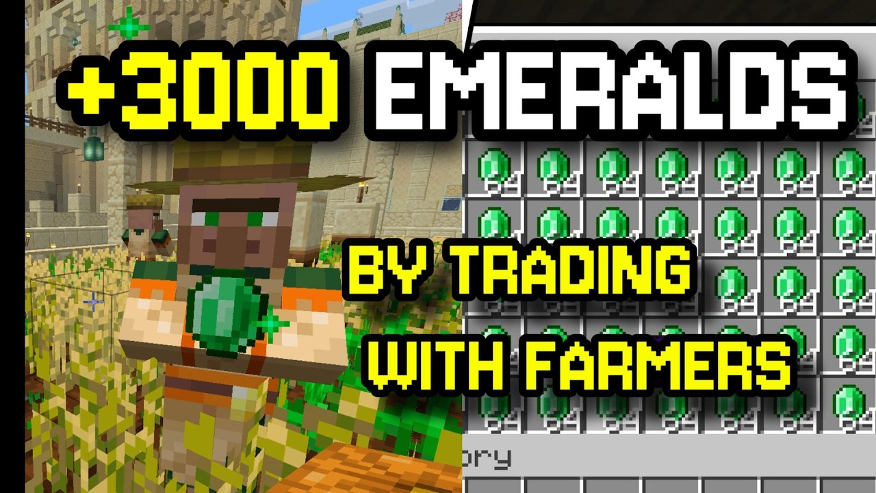 I just filled a double chest with Emeralds by trading with Farmers
