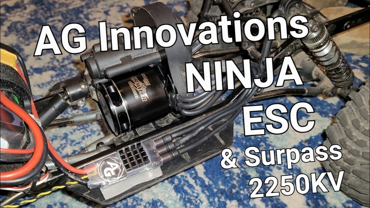 AG Innovations NINJA ESC & Surpass Hobby 14-Pole 3542 2250KV Motor - FIRST TEST
