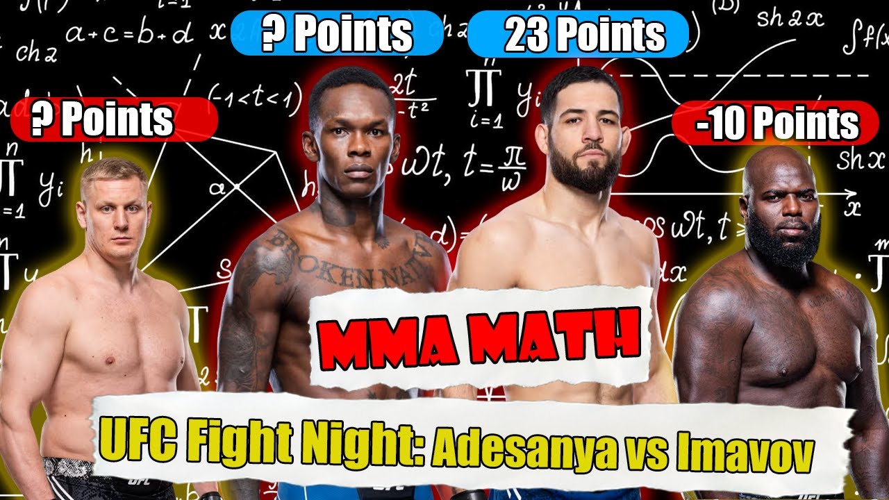 I Used MMA Math to Predict UFC Fight Night: Israel Adesanya vs Nassourdine Imavov