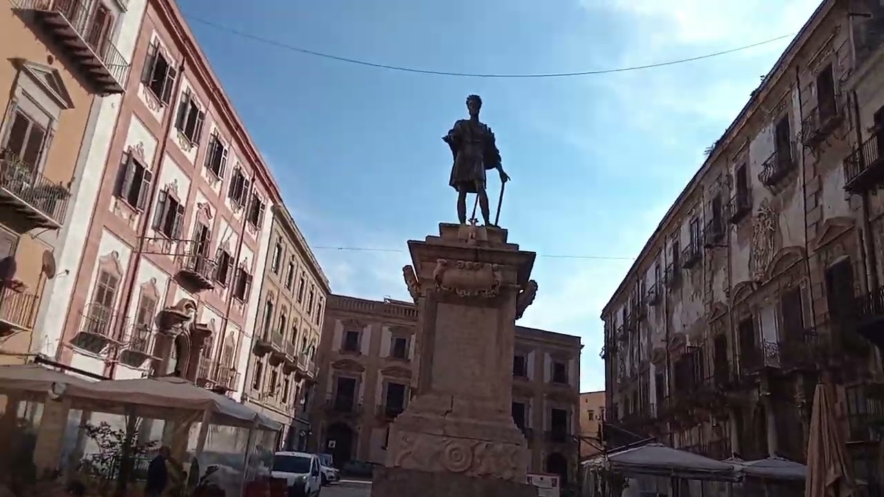 Обзор достопримечательностей на центральной улице Палермо ( Via Vittorio Emanuele) ITALY 🇮🇹