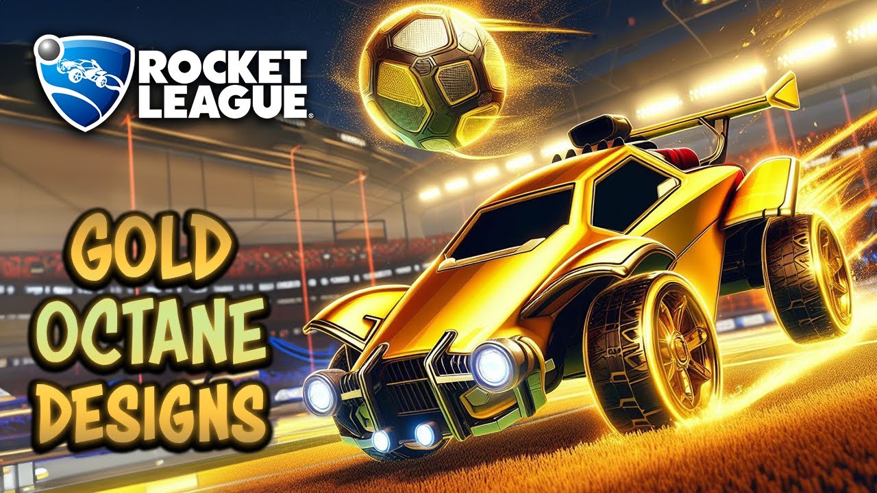 Best GOLD OCTANE Designs On Rocket League!