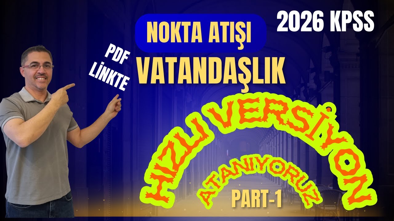 2026 Kpss Nokta Atışı Hızlı Versiyon (Part-1)