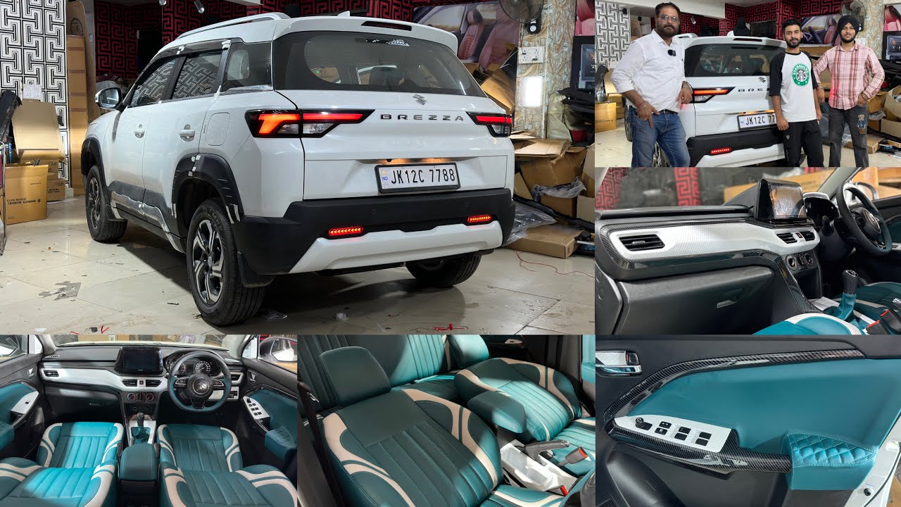 😨 Brezza ने अब मौसम बदल दिया | Brezza modified 2023 | Brezza modification 2023 | Luxurious Interior