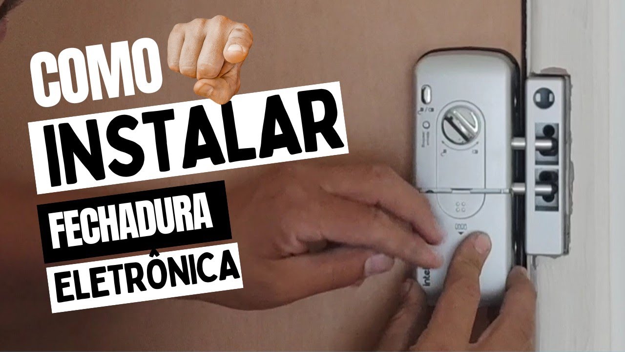 Instalação de fechadura digital touch Intelbras passo a passo.