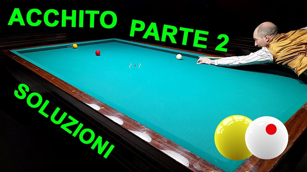 acchito difensivo Biliardo tiro per iniziare la partita (lezioni di biliardo 23)