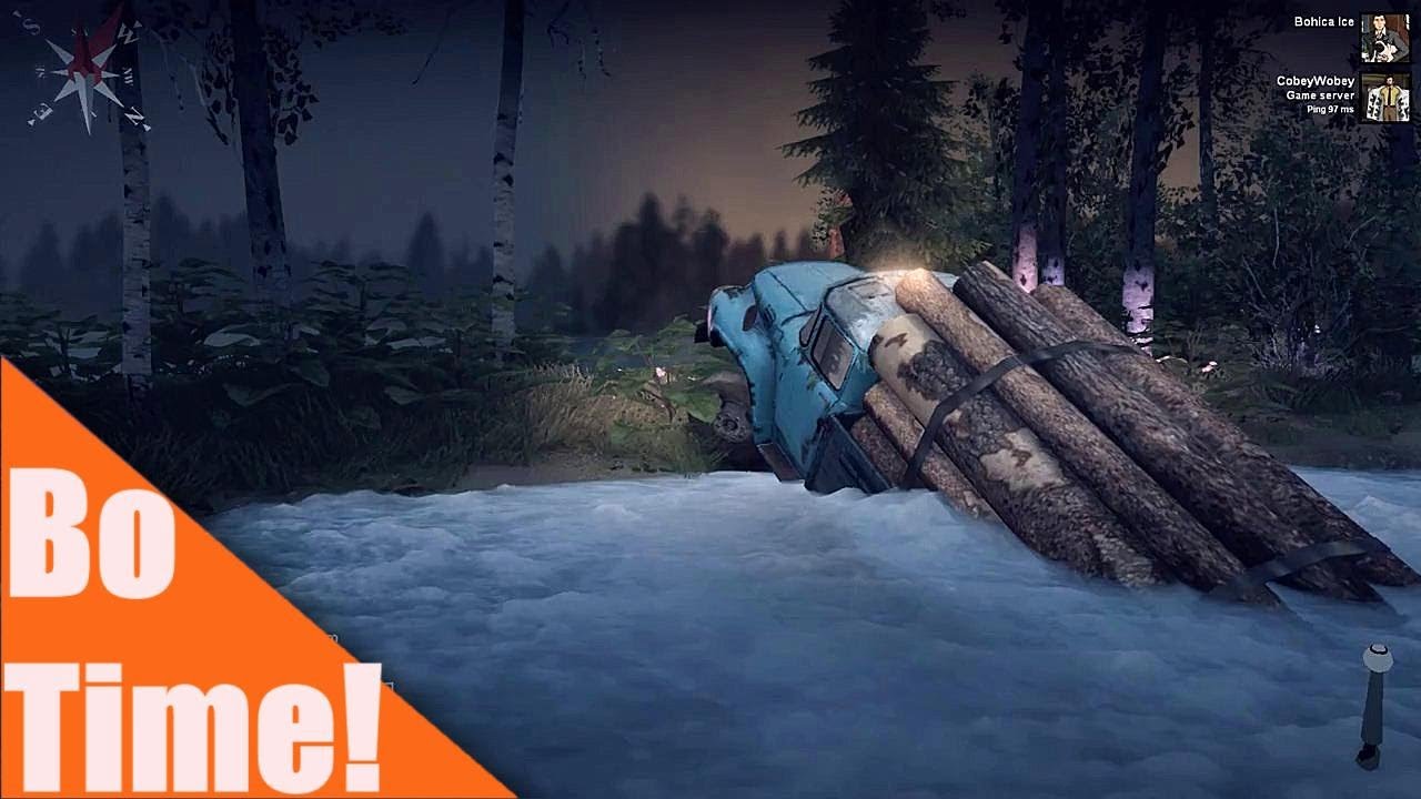 Spintires - Cobey and Bo Go Logging!