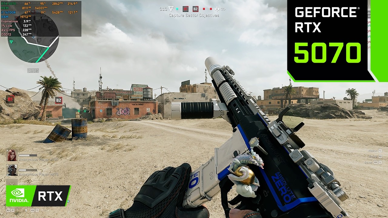 Delta Force 1440p Max Settings: RTX 5070 + i7 14700K | DLSS On | M4A1 Gameplay