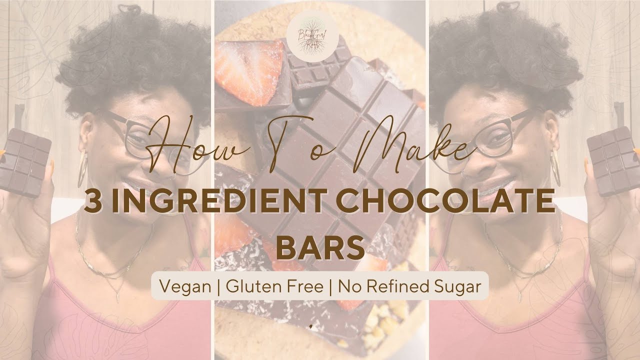 How To Make 3 Ingredient Chocolate Bars | Vegan, No Refined Sugar & Added Protein Powder!