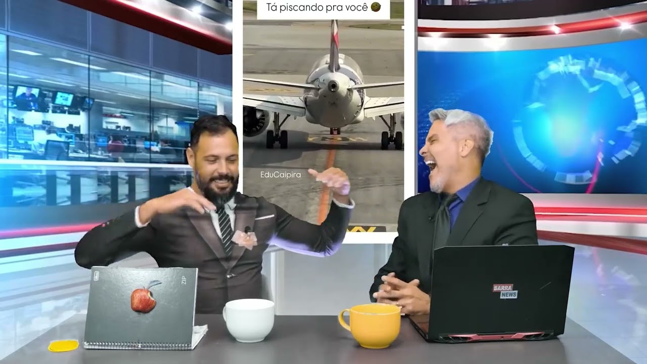 Apertem os cintos, o Barra News est&aacute; no ar&hellip;👀✈️😂 #barranews #humor