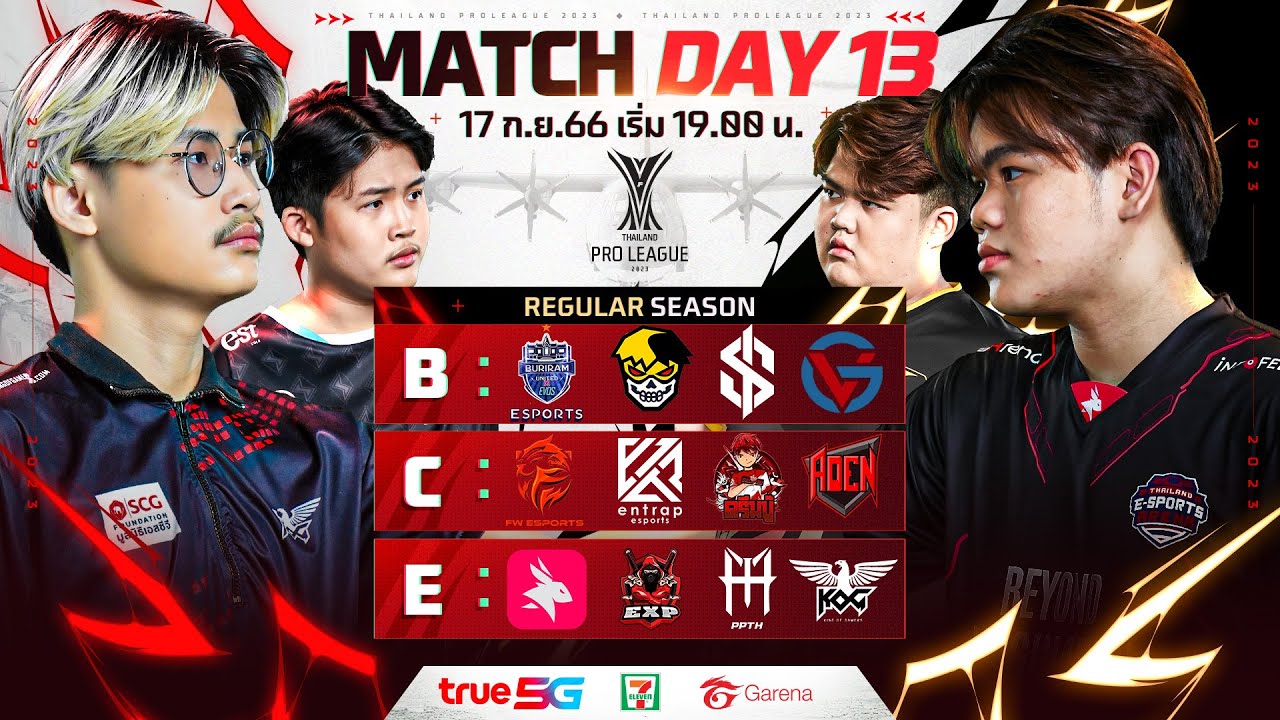 🔴ᴸᶦᵛᵉ Free Fire Thailand Pro League 2023 : Regular Season Day 13