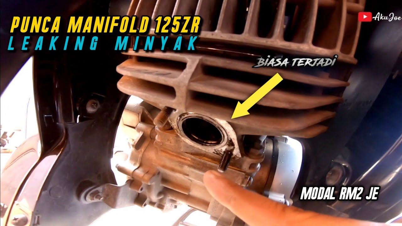 Tukar Gasket Ekzos 125ZR Manifold Leaking Minyak @akujoe