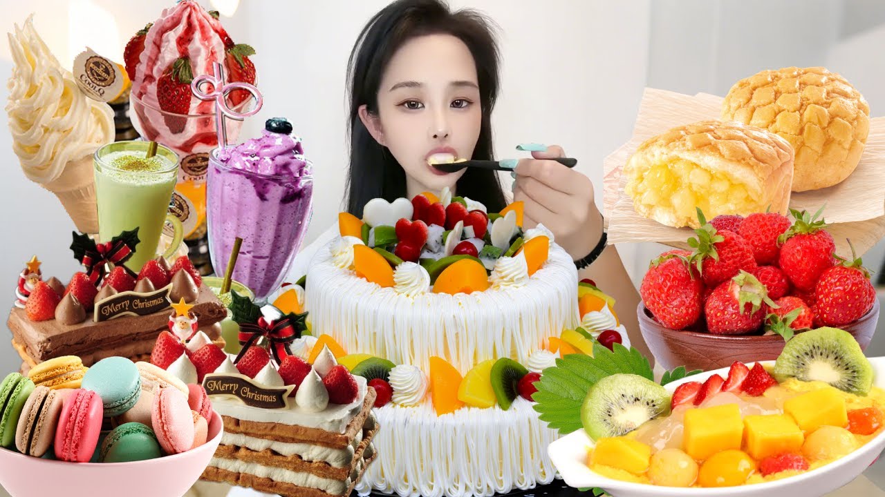 Asmr 🍰 Eat A Big Bowl Of Ice Cream To Wish My Sister A Happy Valentine's Day ❤️